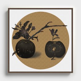 Autumn Apples - Gold Framed Canvas