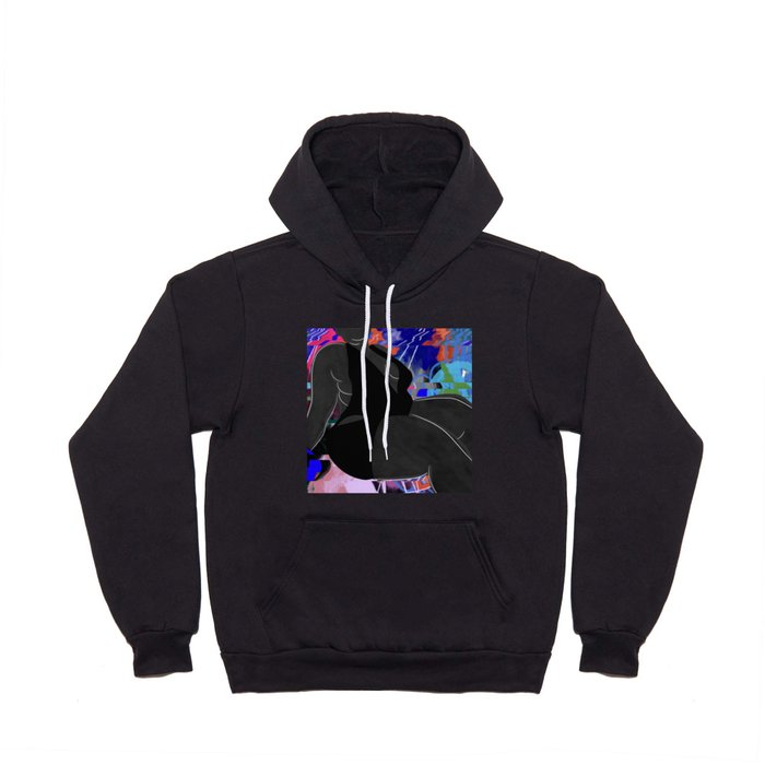 Plus Size Beach Beauty Abstract Hoody