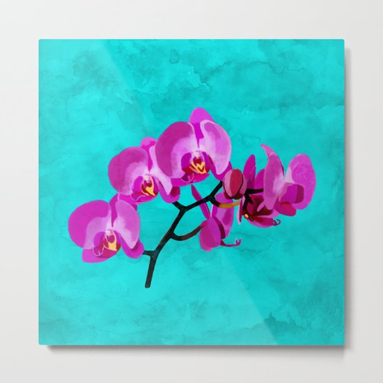 Orchid pink Metal Print
