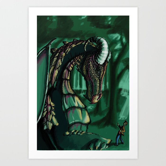 Dragon of the Forest Art Print