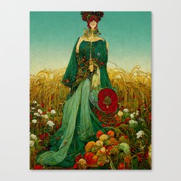 the empress card - tarot - the wheel arts 103 Canvas Print