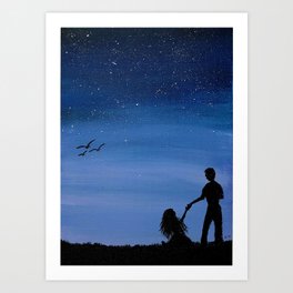 Peace in the storm Art Print