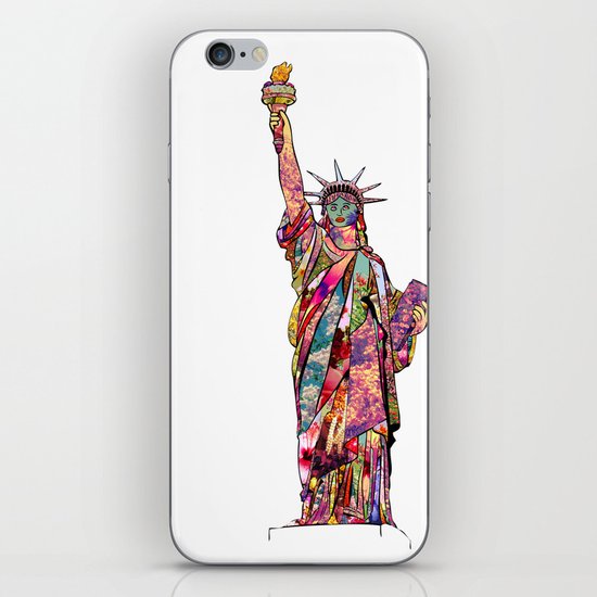 the french gift: statue of liberty iPhone Skin