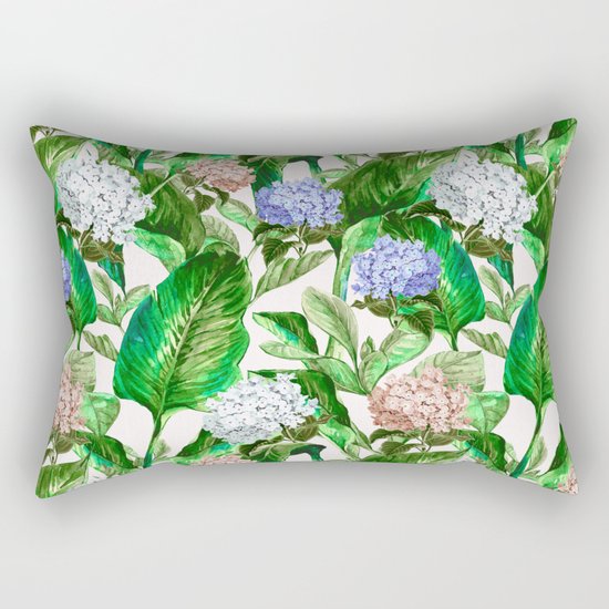 Tropical Garden Rectangular Pillow