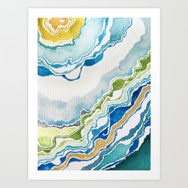 Ocean Blues I Art Print