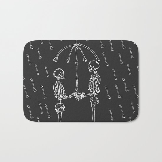 Raining Bone Bath Mat