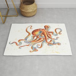 Octopus Rug | Animal, Painting, Nature, Illustration 