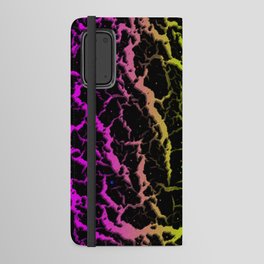 Cracked Space Lava - Pink/Lime Android Wallet Case
