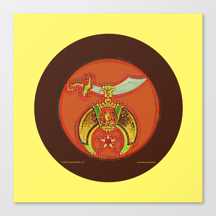 Shriner Red Bubble Canvas Print