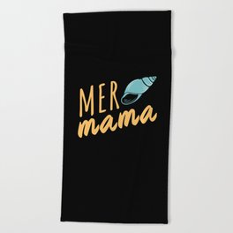 Mer Mama Mermaid Gift Daughter Birthday Party Wedding Beach Towel