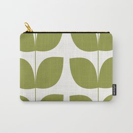 Mid Century Modern Leaves Green #society6 #buyart Carry-All Pouch