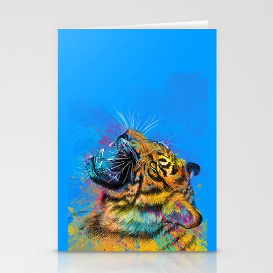 Angry Tiger Stationery Cards