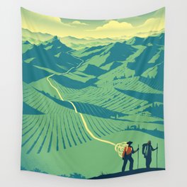 The Pilgrim Road Wall Tapestry