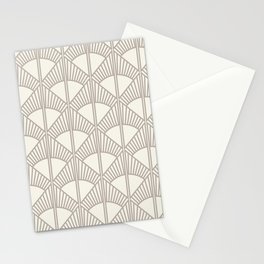 Art Deco Cream Diamond Pattern Stationery Card