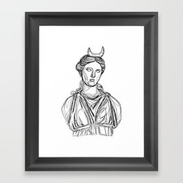 Selûne Greek Goddess Framed Art Print