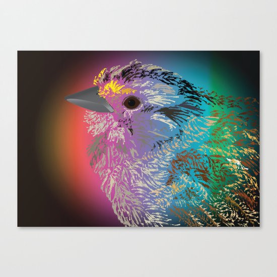 Rainbow Bird Canvas Print