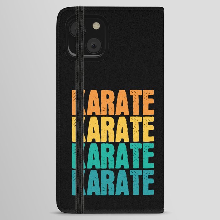 Colourful Karate martial arts iPhone Wallet Case