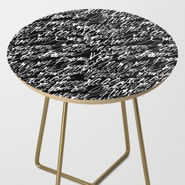 Calligraphy pattern Side Table