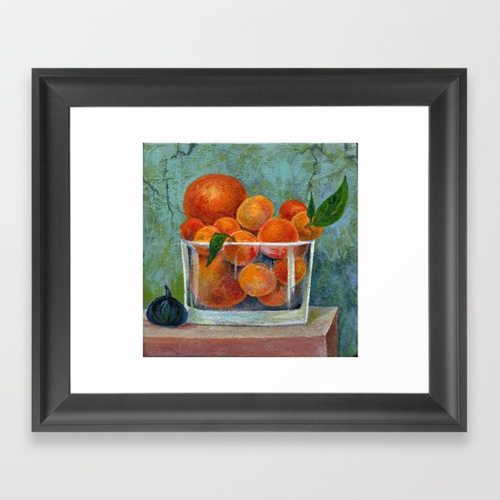 tangerines Framed Art Print