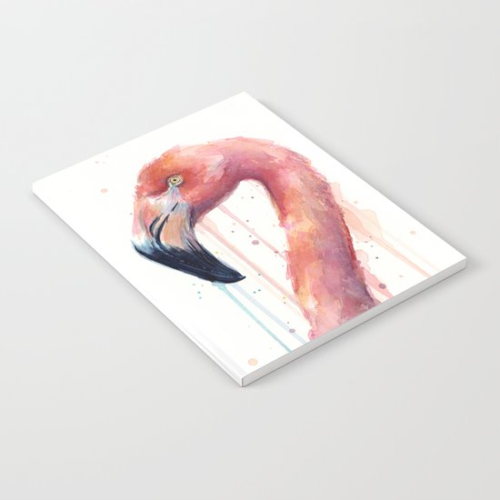 Flamingo Art Watercolor Notebook