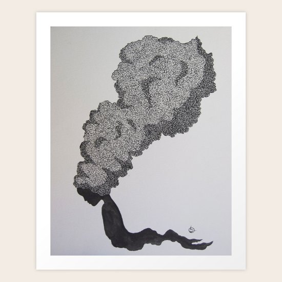 Smoke Art Print