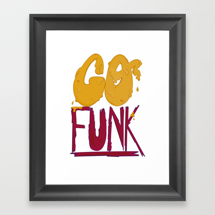 Go Funk Framed Art Print