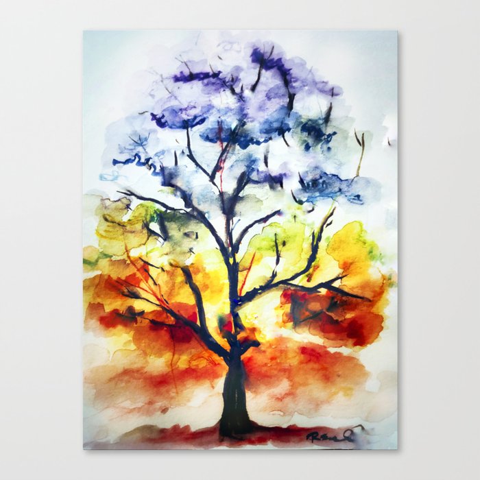 Chakra Tree of Life Canvas Print