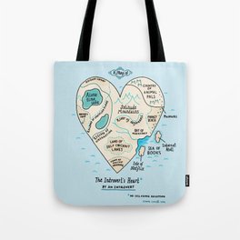 The Introvert's Heart Tote Bag