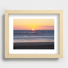 Sunset at Pismo Beach Recessed Framed Print