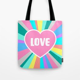Love Colour Burst Tote Bag