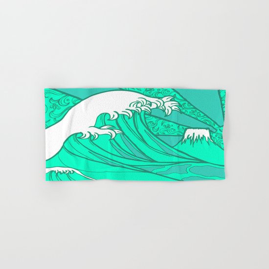FRESH WAVE AND MOUNTAIN Hand & Bath Towel