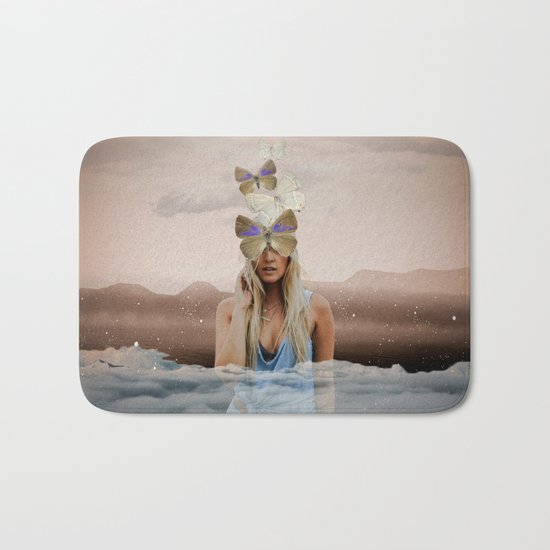 Butterfly Face Bath Mat