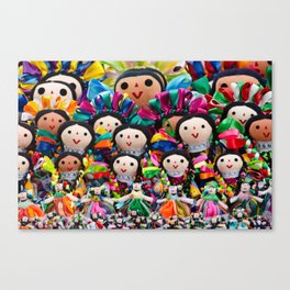 Traditional Mexican dolls Canvas Print