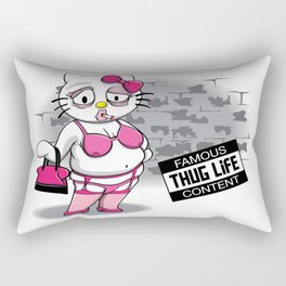 Kitty Thug Life Rectangular Pillow