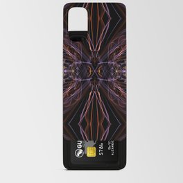 Liquid Light Series 110 ~ Orange & Purple Abstract Fractal Pattern Android Card Case