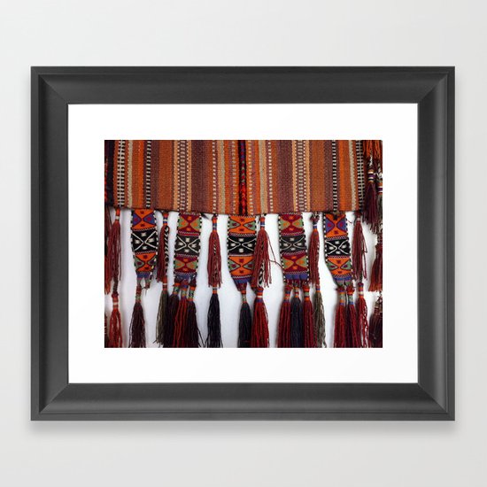 Native American Rug Framed Art Print