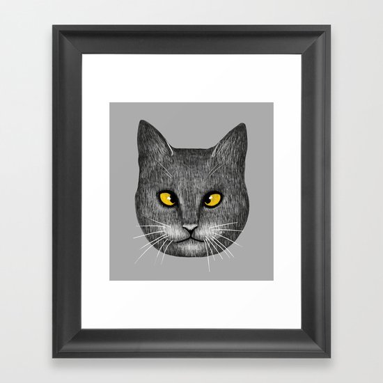 Cross Eyed Framed Art Print