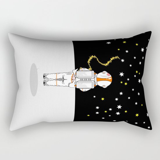 Astronaut Caught Short Rectangular Pillow
