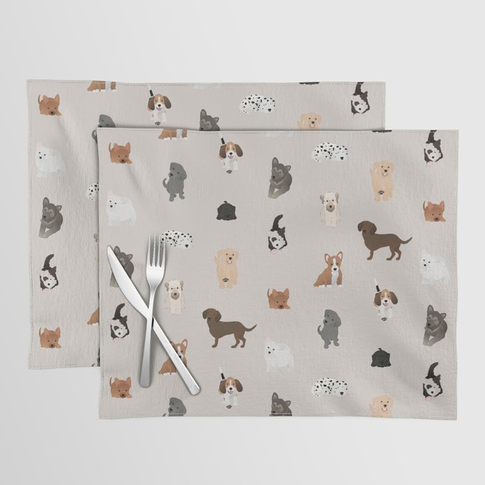 Placemats with dogs on them sales