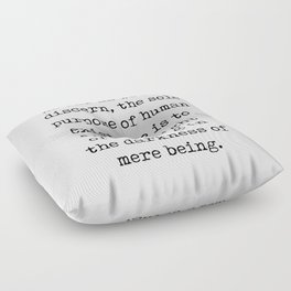 The Purpose of Human Existence - Carl Gustav Jung Quote - Literature - Typewriter Print Floor Pillow