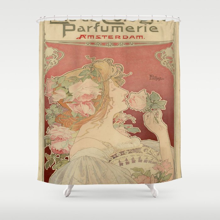 Vintage poster - Parfumerie Shower Curtain
