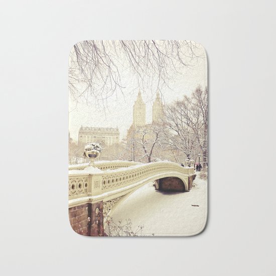 New York City Snow Wonderland Bath Mat