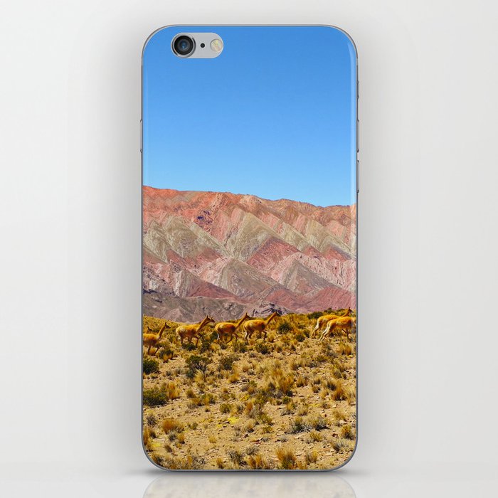 The Range of Mountains called Hornocal or 14 Colors Mountain in Jujuy Region of Argentina iPhone Skin