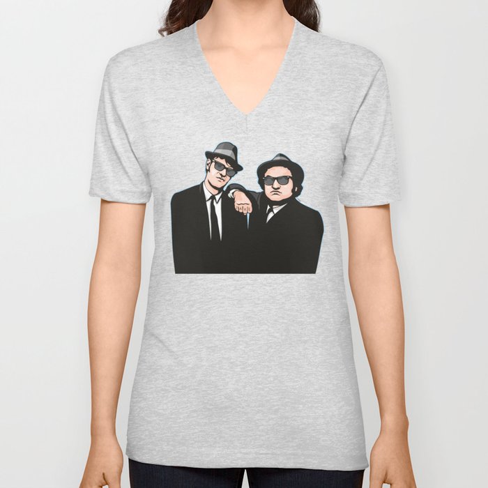 The Blues Brothers V Neck T Shirt
