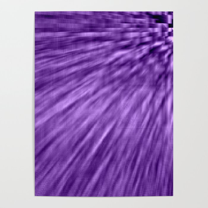 Grape Purple Pixel Wind Poster