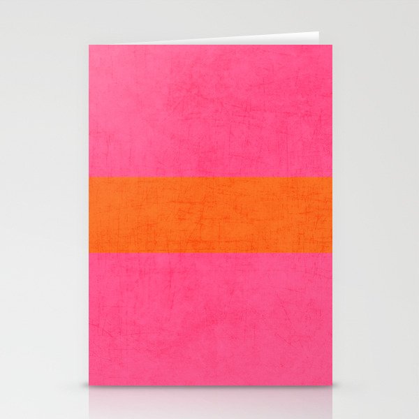 hot pink and orange classic  Stationery Cards