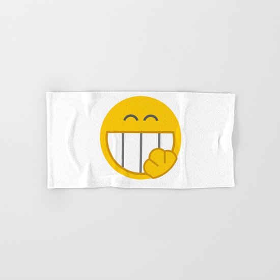 yellow smile Hand & Bath Towel