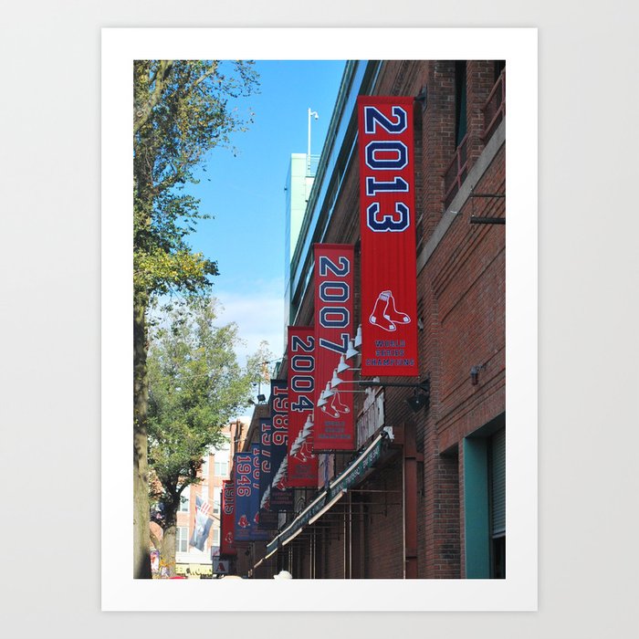 Boston Red Sox 2013 World Series Champions Team Sit Down Fine Art Print by  Unknown at