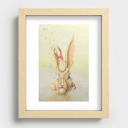 Hare Hypnosis Recessed Framed Print