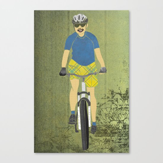 Bicycle Girl 2 Canvas Print
